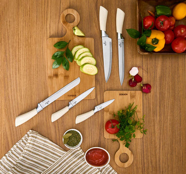 KARACA Karaca Mastersharp messen Set, Ecru