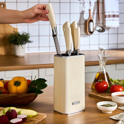 KARACA Karaca Mastersharp messen Set, Ecru