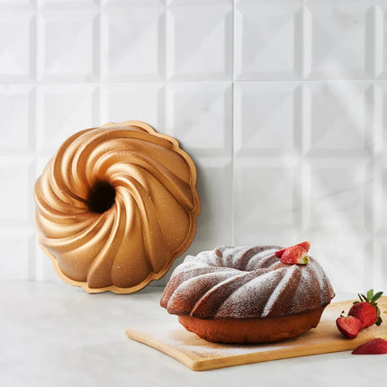 KARACA Karaca Metallic Pare Casting Cake Vorm Gold