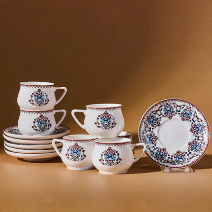 KARACA Karaca Nakkas Espressoset 12-Delig | 6-Persoons