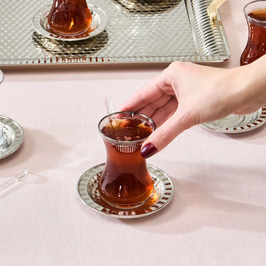 S4Sassy Oranje Damask Bloementhee Feesttafel Linnen Bedrukte Wasbare Servetten Set