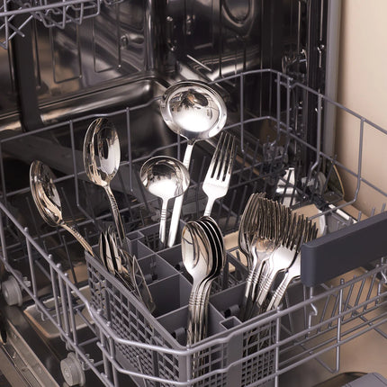 karaca Karaca Nil Elegance Bestekset voor 12 Personen, 91-delig, Zilver