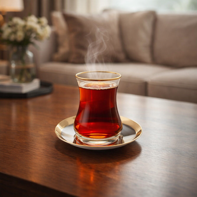 KARACA Karaca Pera Gold Theeset 18 Delig | 6 Persoons