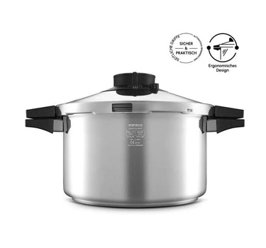 KARACA Karaca Quick and Safe Snelkookpan, 7 Liter