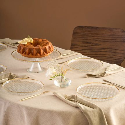 karaca Karaca Rattan Gold Gebaksset 7 Delig