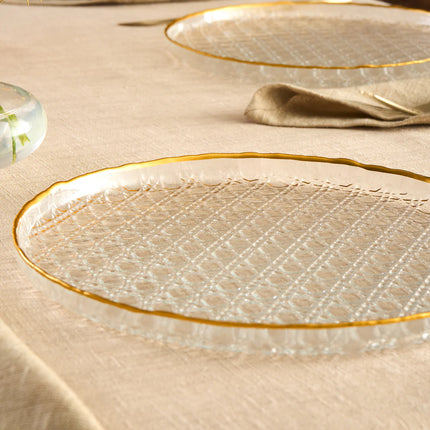 karaca Karaca Rattan Gold Gebaksset 7 Delig