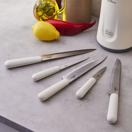 KARACA Karaca Right Knife Messenset 6 Delig Cream