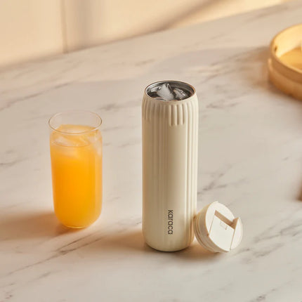 KARACA Karaca Rimo Lekvrije RVS Thermosfles 600 ml Crème