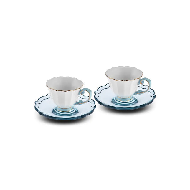 KARACA Karaca Samo Espressoset 4 Delig | 2 Persoons Turquoise