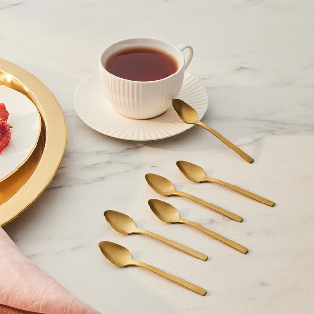 KARACA Karaca Sedir Theelepel Goud| 6 Delig