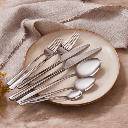 karaca Karaca Serena 84-delige Rvs Bestekset voor 12 Personen, Zilver