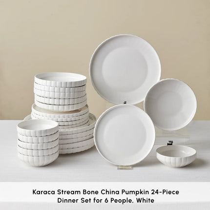 KARACA Karaca Stream Bone Pumpkin Serviesset 24 Delig | 6 Persoons