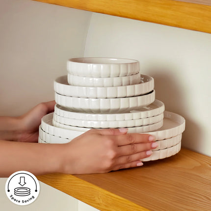 KARACA Karaca Stream Bone Pumpkin Serviesset 24 Delig | 6 Persoons