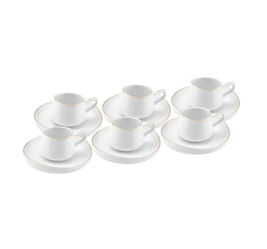 KARACA KARACA STREAMLINE HOLE ESPRESSOSET 12 DELIG | 6 PERSOONS