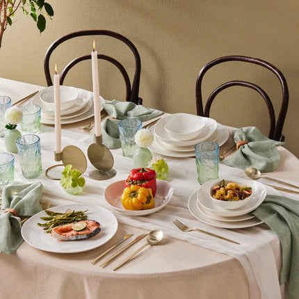 KARACA Karaca Streamline Rubicon 24-delig servies voor 6 personen, wit