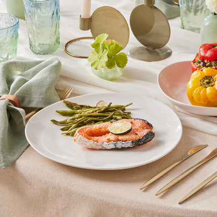 KARACA Karaca Streamline Rubicon 24-delig servies voor 6 personen, wit