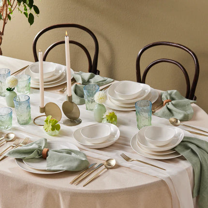 KARACA Karaca Streamline Rubicon 24-delig servies voor 6 personen, wit