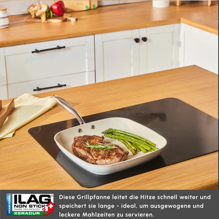 KARACA Karaca Swiss Crystal amandelcrème Grillpan 28 cm