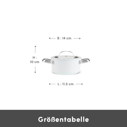 karaca Karaca Swiss Crystal amandelcrème Kookpan 14 cm