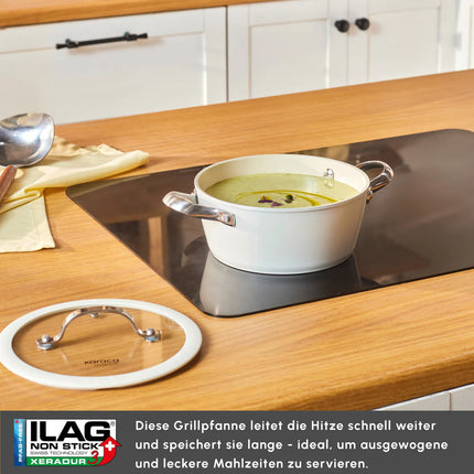 karaca Karaca Swiss Crystal amandelcrème Kookpan 24 cm