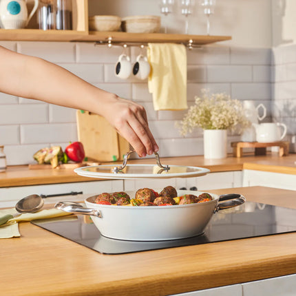 karaca Karaca Swiss Crystal amandelcrème Platte Braadpan 26 cm