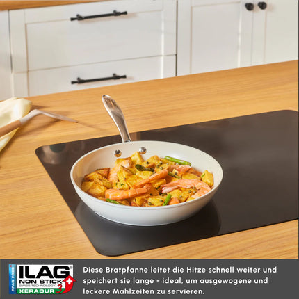 karaca Karaca Swiss Crystal amandelcrème Steelpan 26 cm