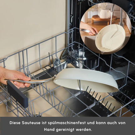 karaca Karaca Swiss Crystal amandelcrème Steelpan 26 cm