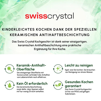 karaca Karaca Swiss Crystal amandelcrème Steelpan 26 cm