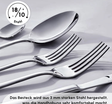 KARACA Karaca Tivoli 12 Persoons 60 Delig Bestekset - Speciale Actie - RVS
