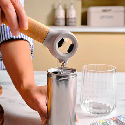 KARACA Karaca x Refika Gadgets 3-in-1 flesopener met houten handvat