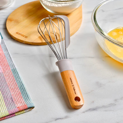 KARACA Karaca x Refika Gadgets garde met houten handvat en siliconen schraper