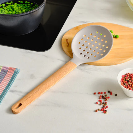 KARACA Karaca x Refika Gadgets siliconen schuimspaan met houten handvat