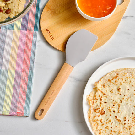 KARACA Karaca x Refika Gadgets siliconen spatel met houten handvat