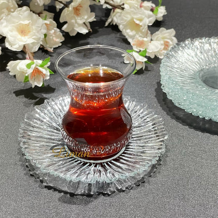 Kaveh Aurora Glazen Theeschotels 6 Delig