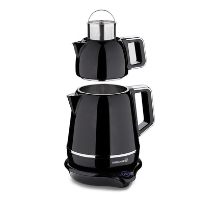 KORKMAZ Korkmaz Demiks Elektrische Theepot Zwart / Chroom