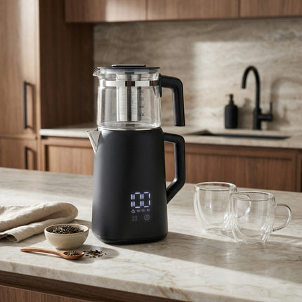 KORKMAZ Korkmaz Demmatik Theemachine / Elektrische theemachine | Zwart ( AFHALEN )