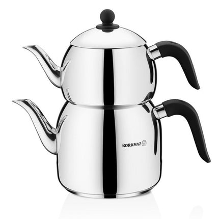 KORKMAZ Korkmaz Retro Theepotset Zwart
