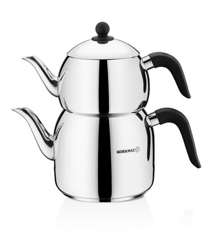KORKMAZ Korkmaz Retro Theepotset Zwart