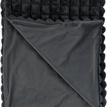 LALEE Harmony Vacht Deken Hoogpolig Soft Touch Graphite - 150x200 CM