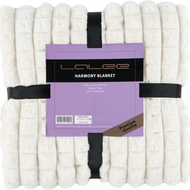 LALEE Harmony Vacht Deken Hoogpolig Soft Touch Ivoor  - 150x200 CM
