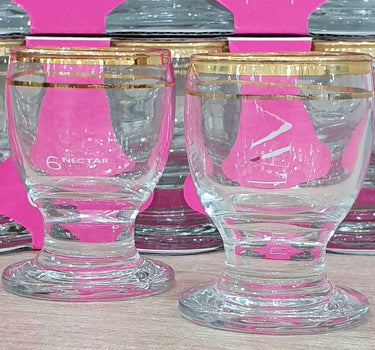 LAV LAV NECTAR 6 DELIG GLAZEN GOUD 55 Cl