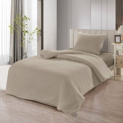 Lavella SADE DEKBEDOVERTREK SET | BEIGE 140X200 CM 3-DELIG