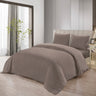 Lavella SADE DEKBEDOVERTREK SET | BRUIN 200X220 CM 4-DELIG