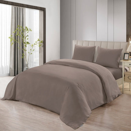 Lavella SADE DEKBEDOVERTREK SET | BRUIN 240X220 CM 4-DELIG