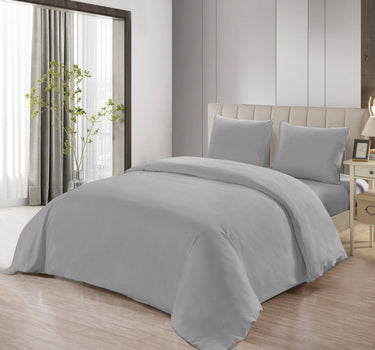 Lavella SADE DEKBEDOVERTREK SET | GRIJS 240X220 CM 4-DELIG
