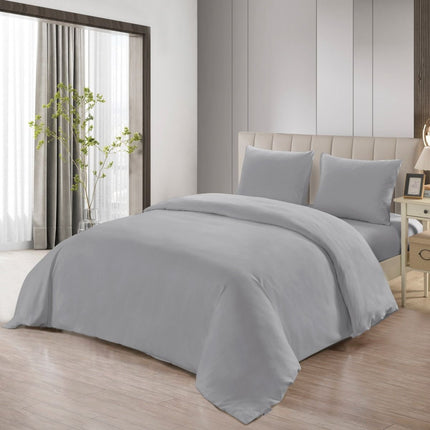 Lavella SADE DEKBEDOVERTREK SET | GRIJS 240X220 CM 4-DELIG