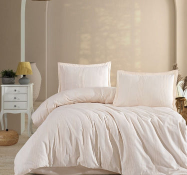 Lavella TAYLA DEKBEDOVERTREKSET | CREME 200X220 CM 4-DELIG