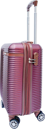 Liman Home Decor - Liman Online 3-delig Kofferset -  Bordeaux Handbagage - Verrijdbaar op 4 Wielen - Stevig ABS - TSA Slot -Lichtgewicht, Trolley
