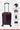 Liman Home Decor - Liman Online 3-delig Kofferset -  Bordeaux Handbagage - Verrijdbaar op 4 Wielen - Stevig ABS - TSA Slot -Lichtgewicht, Trolley