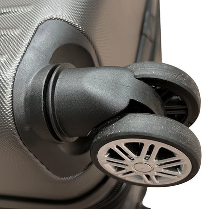 Liman Home Decor - Liman Online 3-delig Kofferset -  Zwart Handbagage - Verrijdbaar op 4 Wielen - Stevig ABS - TSA Slot -Lichtgewicht, Trolley